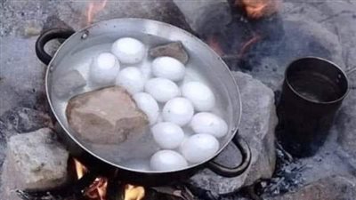 لماذا يلجأ الناس إلى إضافة الحجارة للماء عند سلق البيض؟
