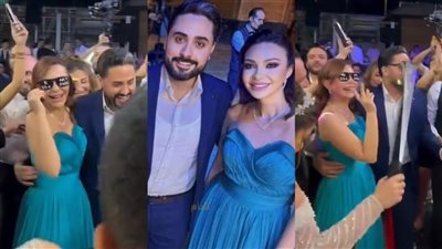 اول ظهور لنادين تحسين  وزوجها بشهر العسل 